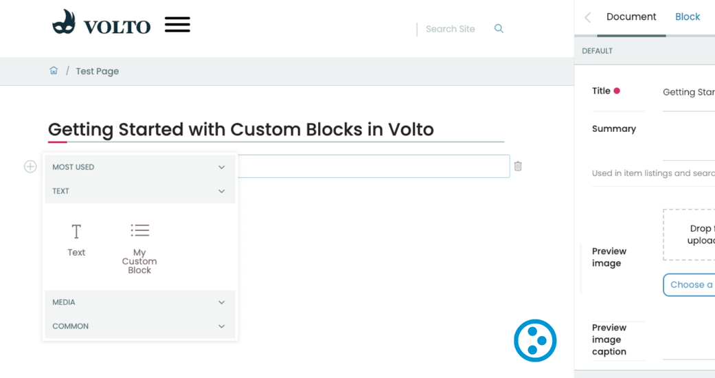 Getting Started with Custom Blocks in Volto