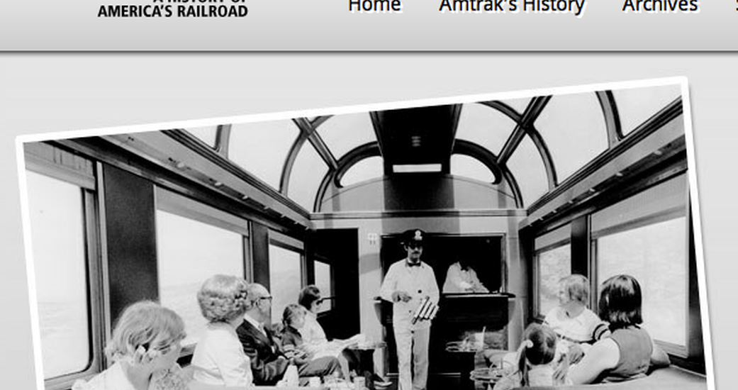 Amtrak's History Website Undergoes Facelift