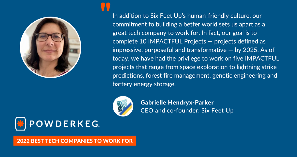 Six Feet Up Featured Among Powderkeg Best Companies to Work For