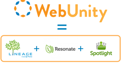 WebUnity = Lineage + Resonate + Spotlight