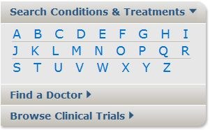 Homepage Search Conditions and Treatments